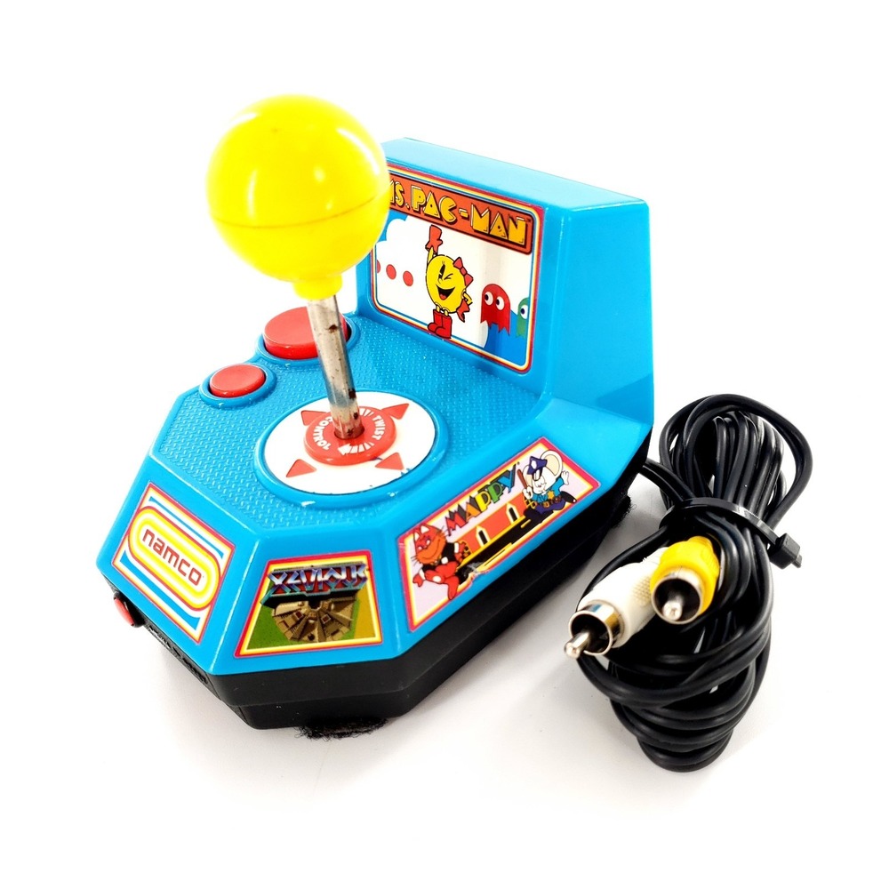 Jakks Namco Ms. Pac-Man 5-in-1 Plug & Play TV Games Joystick 2004 Tested & Works